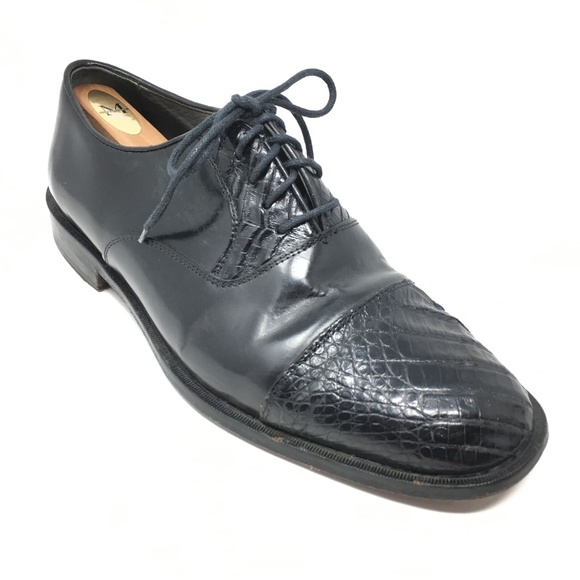 Florsheim Imperial Oxfords Sz 9.5 Black Alligator main image 7